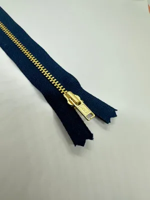 YKK® #4 Brass c/e NAVY (560) DA Slider